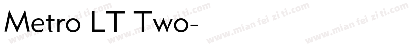 Metro LT Two字体转换